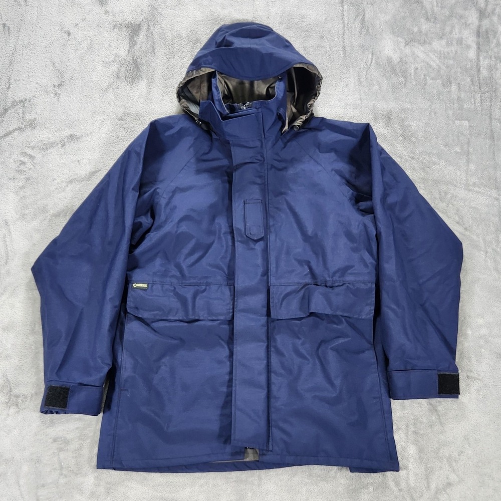 Propper Parka Mens Small‎ Blue Gore-Tex Foul Weather II Hooded Coat Military